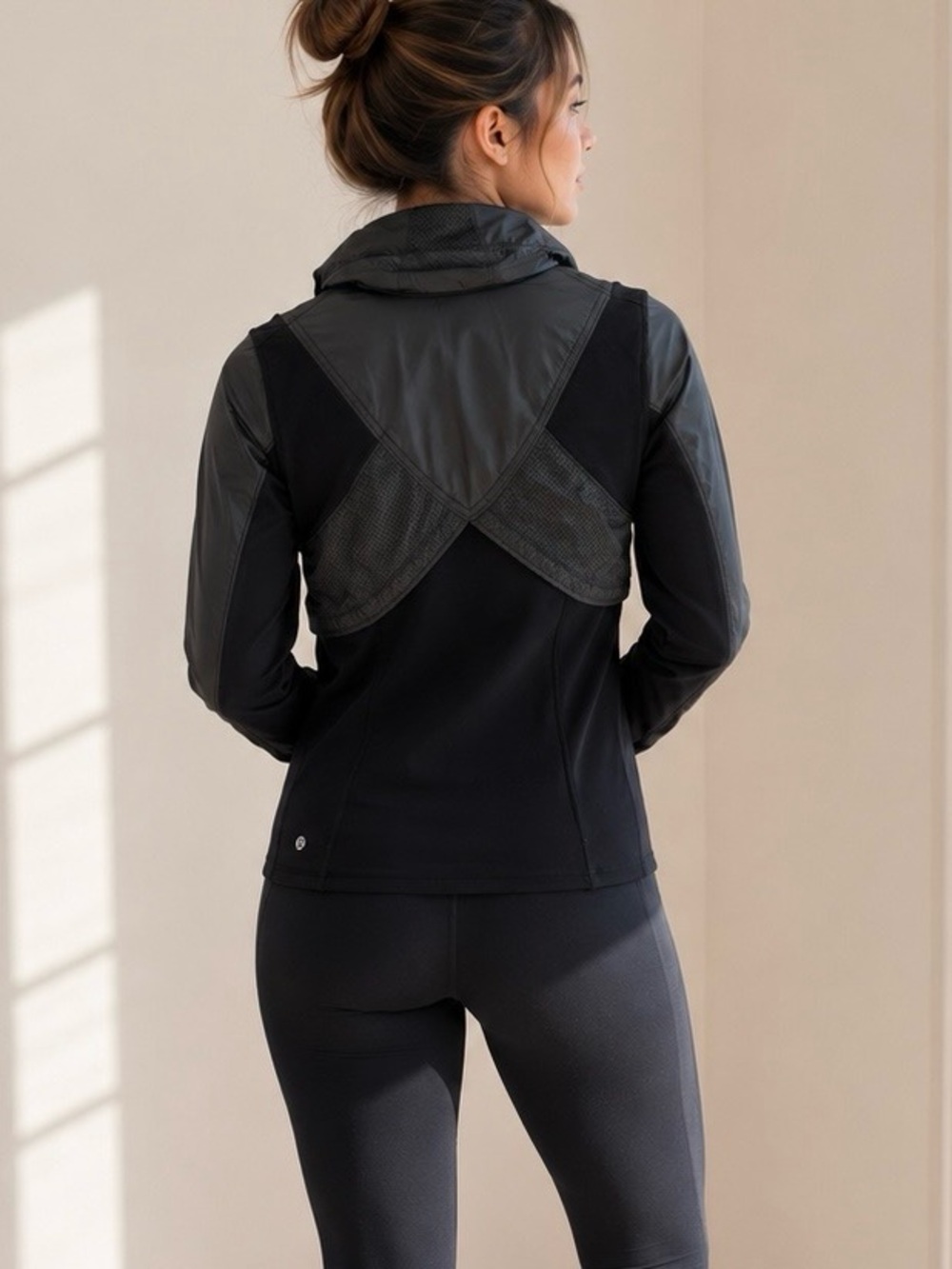 Lululemon Vintage Technical Running Jacket 4 Convertible Hood Thumbholes Rare